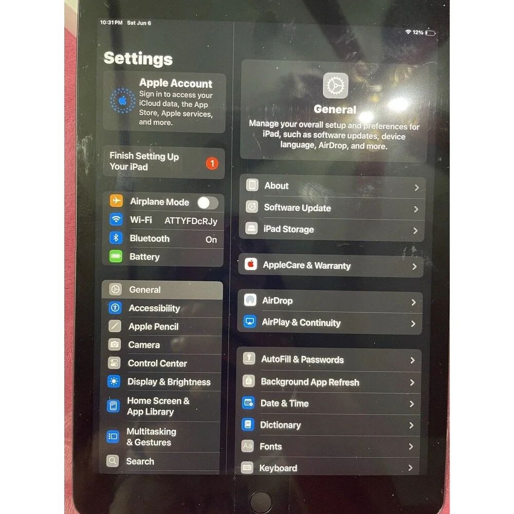 Apple iPad 7th Gen 32GB Space Gray Wi-Fi A2197 10.2